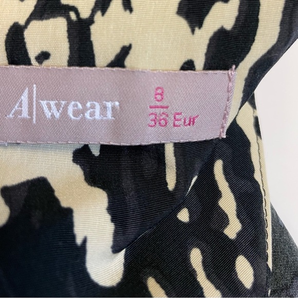 Awear animal printed peplum sleeveless cami top blouse women's size 8 - Picture 4 of 8